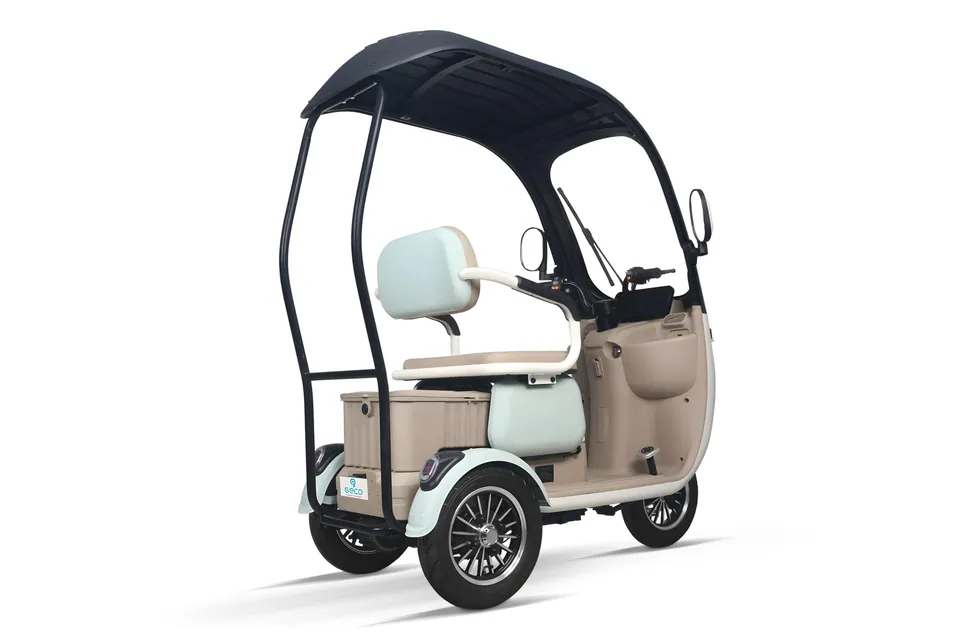 Geco CX2 RD110 3-Rad Scooter Elektromobil mit Dach 60V 1000W pilt 4