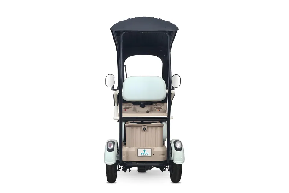 Geco CX2 RD110 3-Rad Scooter Elektromobil mit Dach 60V 1000W pilt 8