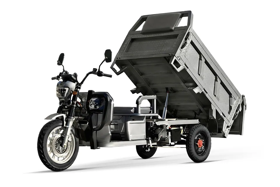 Geco Moto Truck P50 Dreirad Motorrad Cargo TUK TUK Elektrischer Kipper 72V / 3000W pilt 2