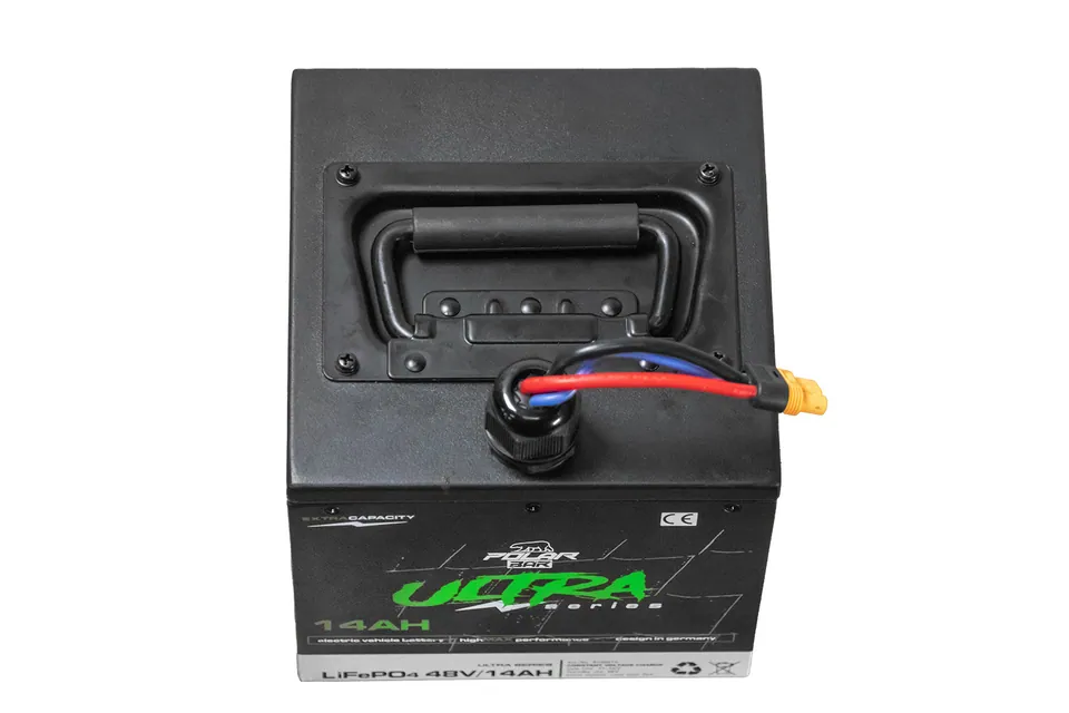 48V 14Ah Polar Bär Ultra LifePO4 Lithium Batterie mit BMS App | Akku für Elektro mobile Fahrzeuge pilt 3