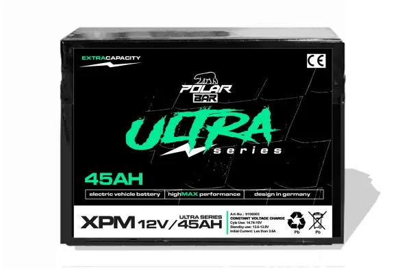 Polar Bär Ultra Serie XPM 12V 45Ah wartungsfrei AGM Akku Powerbatterie pilt 2