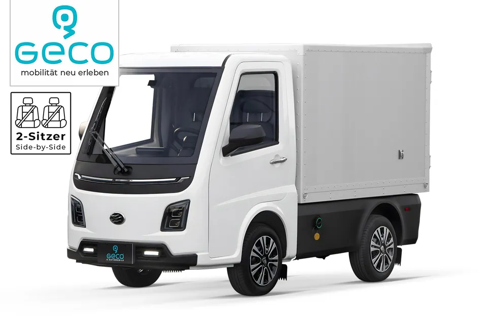 EEC Elektroauto Prime Cargo gXC Pickup 14,8 kW PMSM Motor inkl. 89,6V 230Ah LiFePO4 Batterie